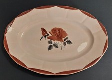 Ovales Geschirr Digoin Sarreguemines Anfang XX. Jahrhundert