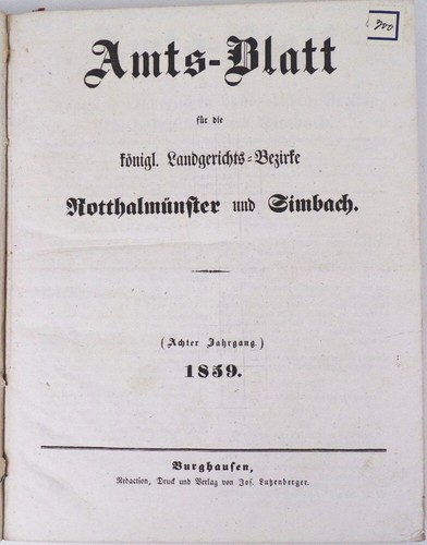 Amtsblatt landgerichts bezirke - amtsblatt,
