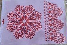 Schablone - A3 Spitzenornament mit Borte HS SB 5047 Heike Schäfer - gebraucht