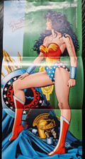 POSTER: WONDER WOMAN PIN UP + STECKBRIEF - WUNDERGIRL-DINO VERLAG 1998 - Z. 2