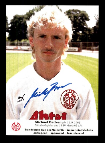Michael becker autogrammkarte - michael,