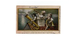 Ansichtskarte Geburtstagskarte Kinder mit Musikinstrumenten  /64
