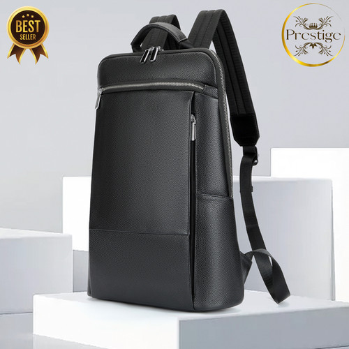 Leder rucksack herren - ✅,