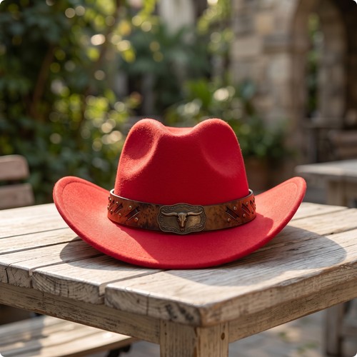 Cowboyhut mit breiter krempe - breiter,