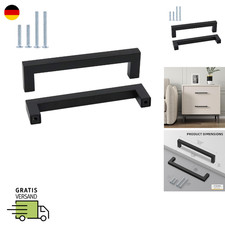 Schrankgriff Edelstahl Schwarz