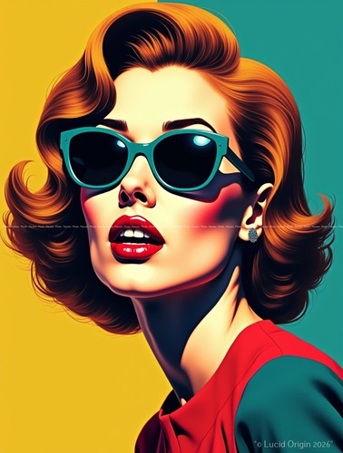 Pop art poster für - poster, damen