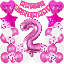 Geburtstag Folienballon Zahl 2