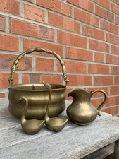 Massiv Messing Übertopf  mit