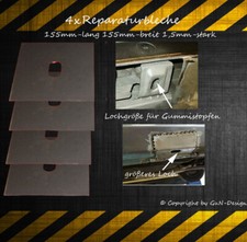 E36 4x Schweißbleche Karosseriebleche Unterbodenblech BMW Aufnahme passt bei E36