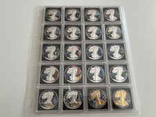 20oz  USA Silber Eagle coloriert