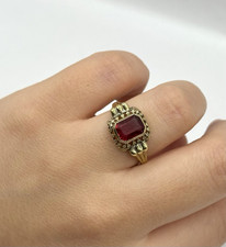 Jugendstil Ring vergoldet
