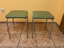 2 DDR Hocker Stahlgestell