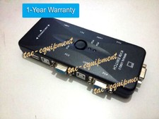 USB 2.0 MONITOR VIDEO VGA KVM Switch Switchbox for Control 4 Computers PC 4-Port