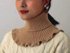 ABNEHMBARER Krageneinsatz Blusenkragen Falscher Kragen Einsteckkragen Loop Schal