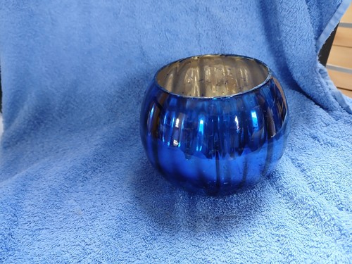 Blaues glas windlicht - glas-windlicht,