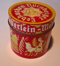 Blechdöschen Nürnberger Lebkuchen Haeberlein-Metzger 80er Höhe ca. 7cm, Ø 7cm