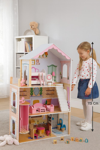 Kinder puppenhaus aus holz 115 - holz,