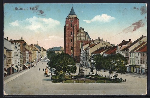 Haynau ring mit brunnen - haynau,,