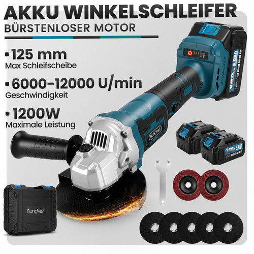Akku winkelschleifer 125mm - akku,