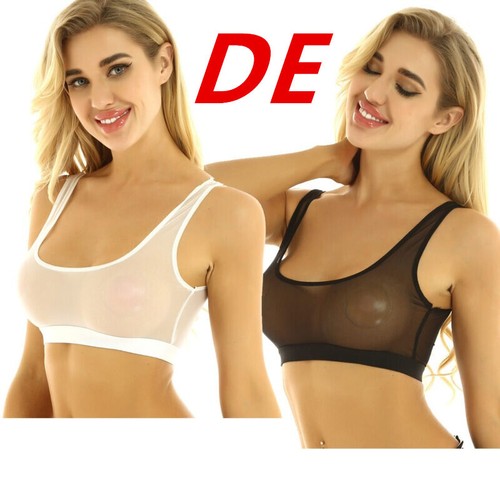 Damen transparent sport - transparent, sport-bh