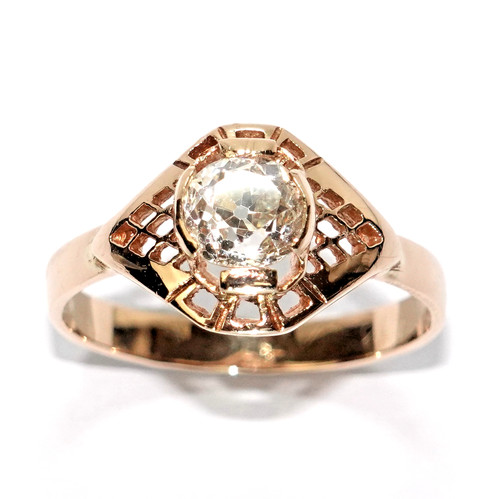 Ring gold diamant - diamant, altschliff
