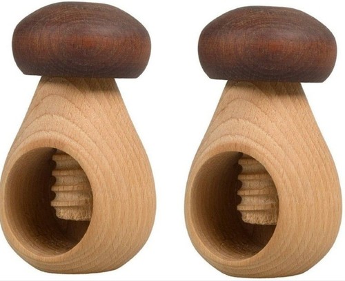 Nussknacker pilz 2er set - set, holz