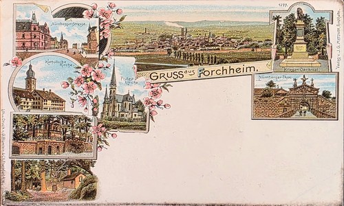 Alte litho ansichtskarte - ak,