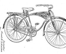Altes, antikes Fahrrad, Rahmen, Halterung - SCHWINN Co.: Infos 1914 - 1980