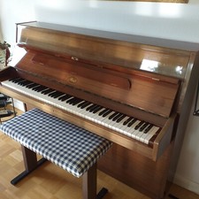 Ibach Klavier 111623 Nussbaum + Hocker technisch guter Zustand