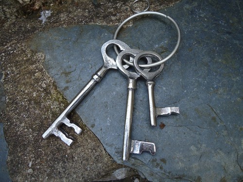 Large jail keys vintage - jail,