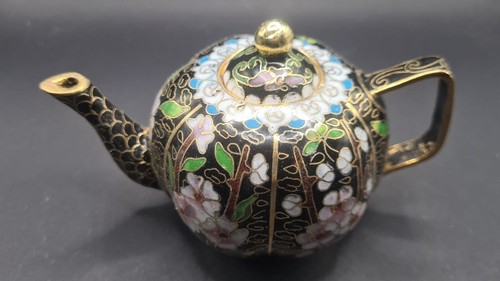 Cloisonne teekanne bunt deko - bunt,