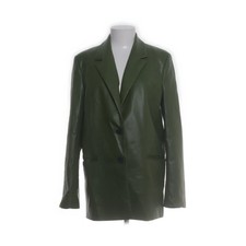Zara, Blazer, Größe: M, Grün, Einfarbig, Lederimitat, Damen #HDc