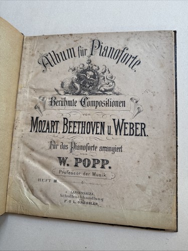 Alte klavier noten - alte, album