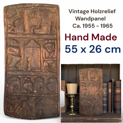 Vintage antik alt holz relief - antik,