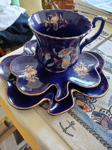 Sammeltasse dunkelblau mit - sammeltasse,
