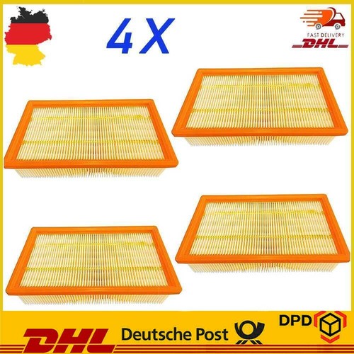 Flachfaltenfilter für - 4x,