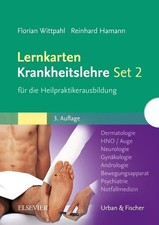Lernkarten Krankheitslehre Set 2 für die Heilpraktikerausbildung: Dermatologie, 
