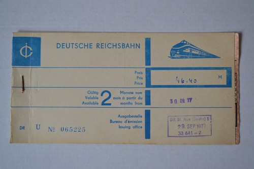 Alte ddr fahrkarte deutsche - alte,