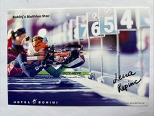 Autogrammkarte Biathlon Lena