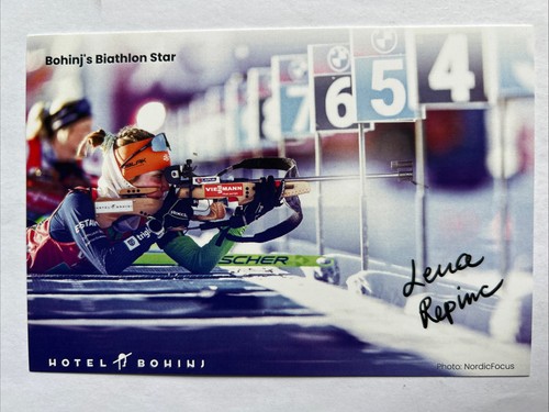 Autogrammkarte biathlon lena - autogrammkarte,