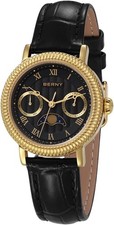 Damen Quarz Uhr Mondphase