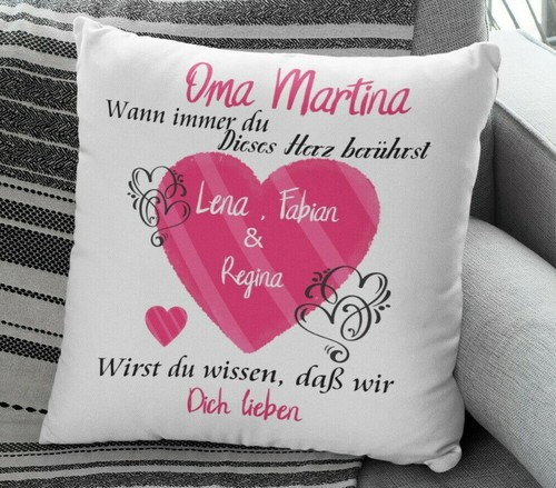 Kissen oma geschenk mit namen - kissen,