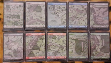 10x Magic MTG Full Art Land SET Der Herr der Ringe Tales of middle earth LOTR
