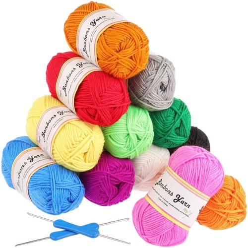 Häkelgarn 12x50g von fuyit - 12x50g,