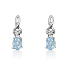 LXR 14k Weißgold Oval