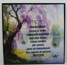 Handarbeit trauerkarte - handarbeit,,