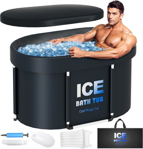 Ovale eisbadewanne mit - ovale,