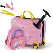 Kinderkoffer Set Trolley 18