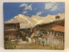 Altes Ölbild Oberstdorf