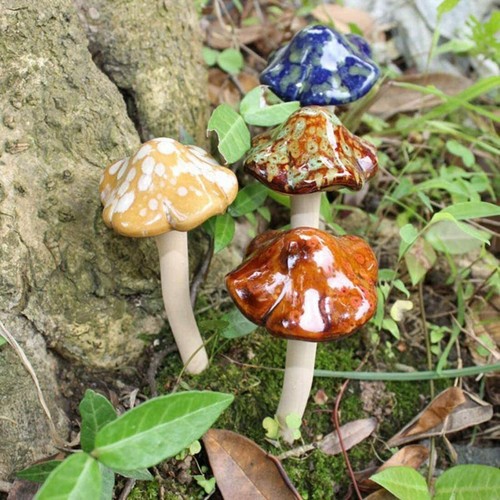 Bunte fee garten pilze - 4x,